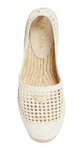 Prada White Cotton Polyester Flat Shoes