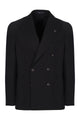 Tagliatore Blue Double-Breasted Wool Jacket