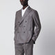 Tagliatore Grey Silk And Wool Doublebreasted Jacket