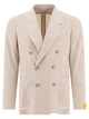 Tagliatore Grey Wool Silk Cotton Polyamide Jacket