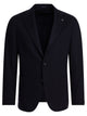 Tagliatore Blue Wool Nylon Jacket