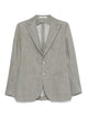 Tagliatore Grey Cotton Polyester Elastan Jacket