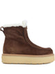 Prada Suede Shearling Ankle Boots