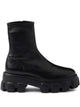 Prada Black Nappa Leather Monolith Ankle Boots