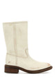 Prada Ivory Leather Boots