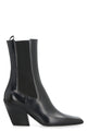 Prada Black Leather Ankle Boots