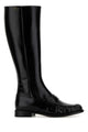 Prada Leather Loafers Boots