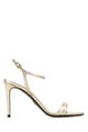Prada Gold Leather Sandals