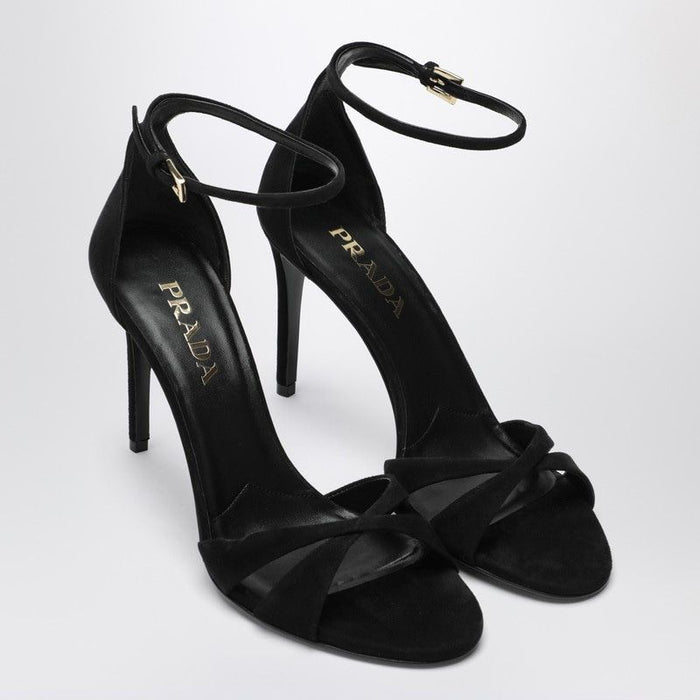 Prada Black Velvet Pumps