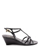Prada Patent Leather Wedge Sandals
