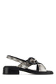 Prada White Leather Sandals