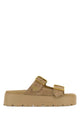 Prada Beige Suede Slippers
