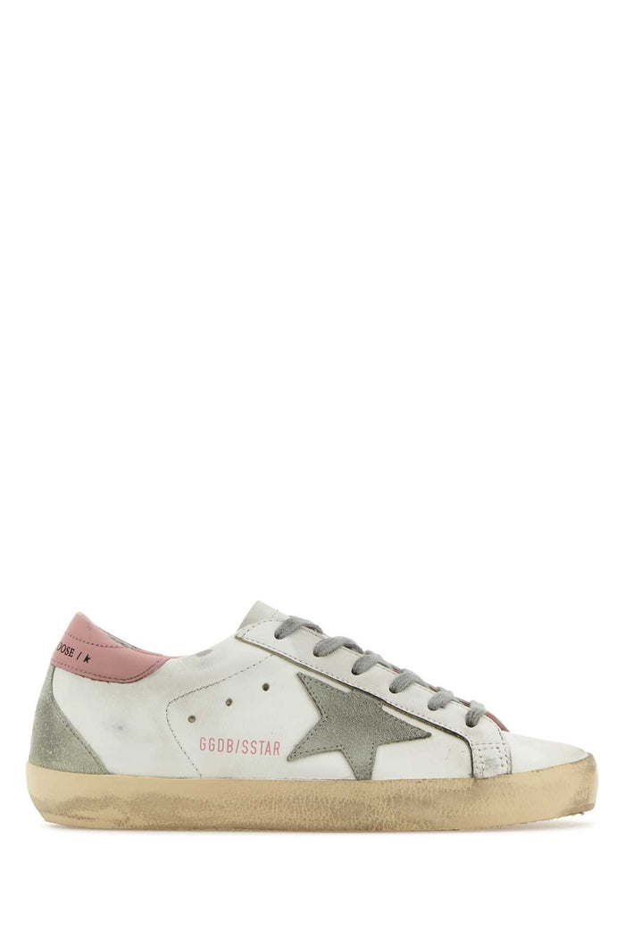 Golden Goose Deluxe Brand Super-Star Leather Upper And Heel Suede Star