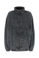 Y Project Evergreen Pinched Logo Denim Windbreaker