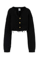 Vetements Split Cropped Cardigan
