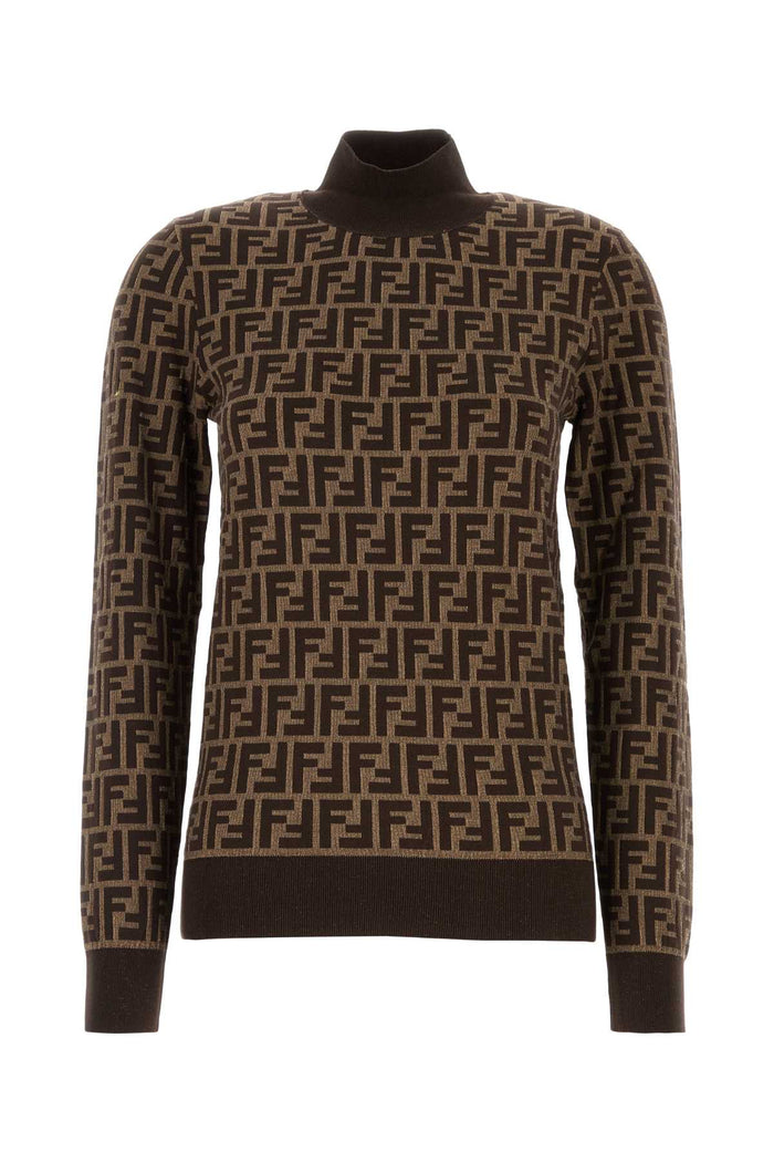 Fendi Pull Ff Istit. Cotton Knit