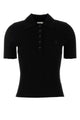 Courreges Signature Rib Knit Polo