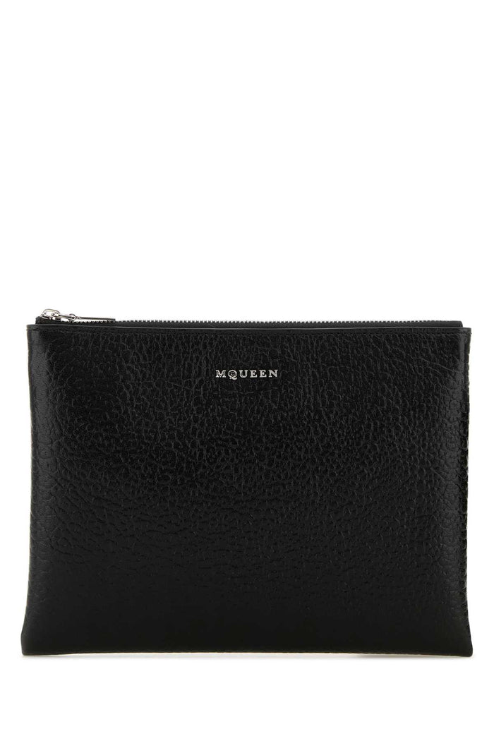 Alexander Mcqueen Cross-Bar Zip Pouch