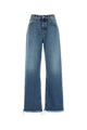 Alessandra Rich Denim Low Waist Baggy Jeans