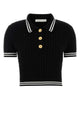 Alessandra Rich Cotton Blend Knitted Polo