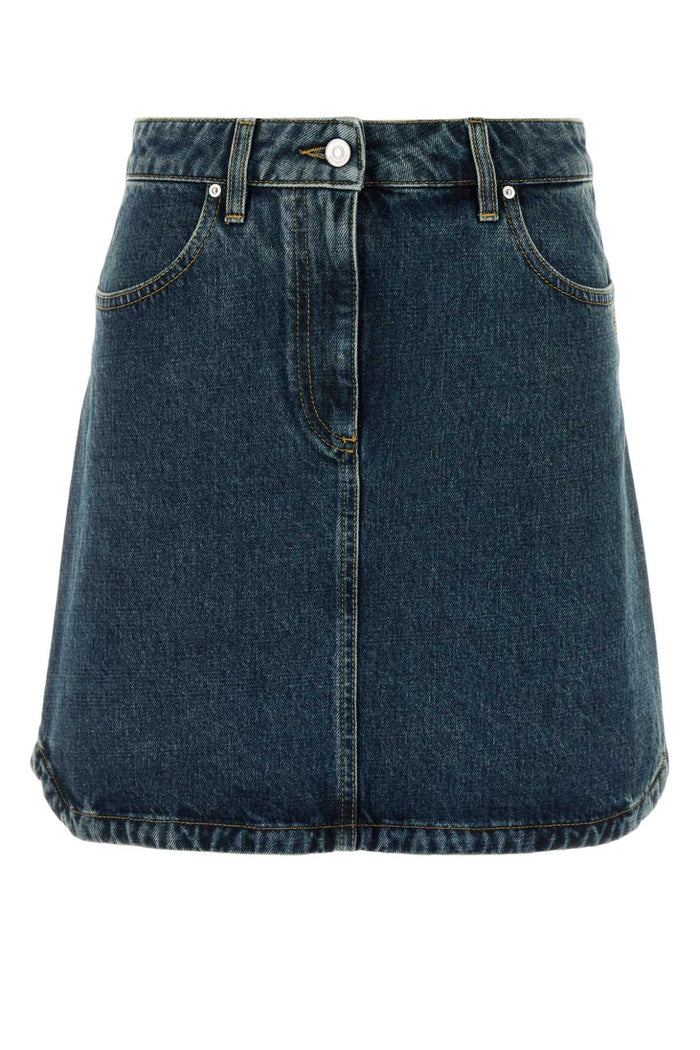 Givenchy Mini Denim Skirt With Pockets