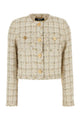 Versace Informal Jacket Cotton Mix Fancy Tweed