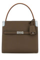 Tory Burch Lee Radziwill Pebbled Color-Block Small Double Bag