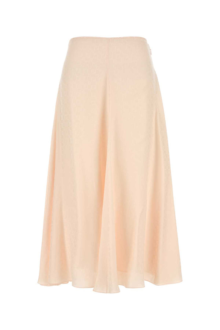 Fendi Ff Logo Silk Skirt