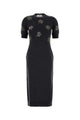 Fendi Midi Knitted Sequined Flower Dress