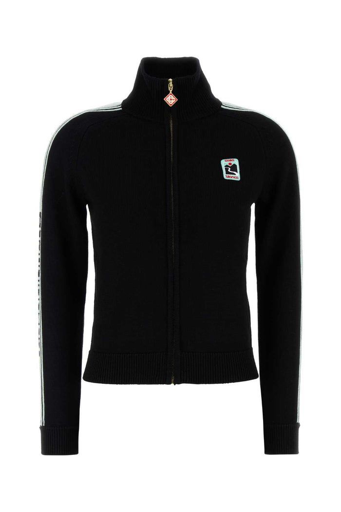 Casablanca Merino Zip Up