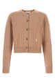 Sporty & Rich Src Cableknit Cashmere Cardigan
