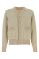 Auralee Wool Cashmere Felted Knit Cardigan