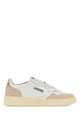 Autry Medalist Low Wom Ls75 Leather/Suede White/Gold