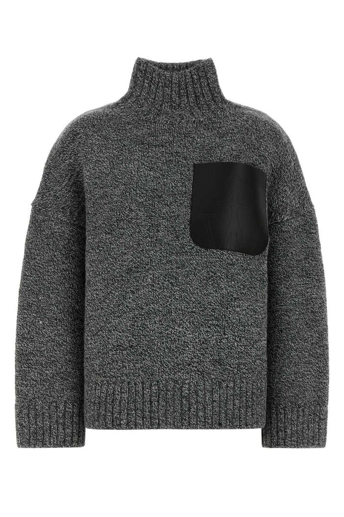 Jw Anderson Leather Patch Pocket Jumper