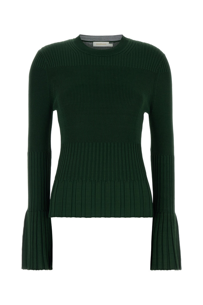 Zimmermann Bell Sleeve Rib Sweater
