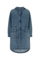 Michael By Michael Kors Oversized Denim Parka