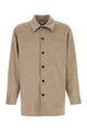 Bottega Veneta Light Wool Cash Overshirt/ Sandshell