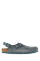 Birkenstock Tokio Basalt Gray, Suede Leather