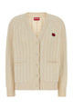 Kenzo Boke Flower Cable Crest Vneck Cardigan
