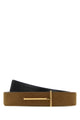 Tom Ford Natural Nubuck Reversible Slim T Belt 28 Mm