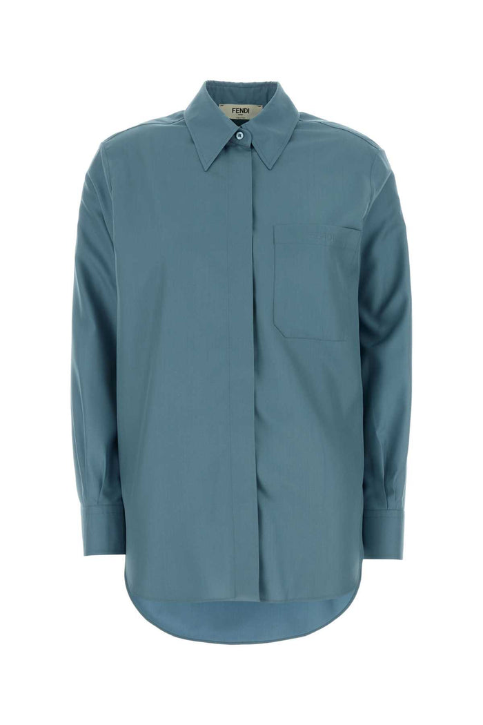 Fendi Camicia Silk Popeline