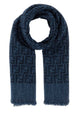 Fendi Scialle 140X140 Ff Denim