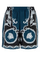 Versace Shorts Mythic Baroque Print Silk Twill