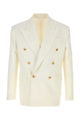 Versace Formal Jacket Plain Wool Fabric
