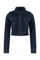 Marine Serre Midnight Blue Denim Trucker Jacket