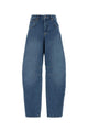 Marine Serre Light Blue Denim Baggy Jeans