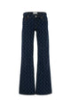 Marine Serre Midnight Blue Denim Flare Jeans