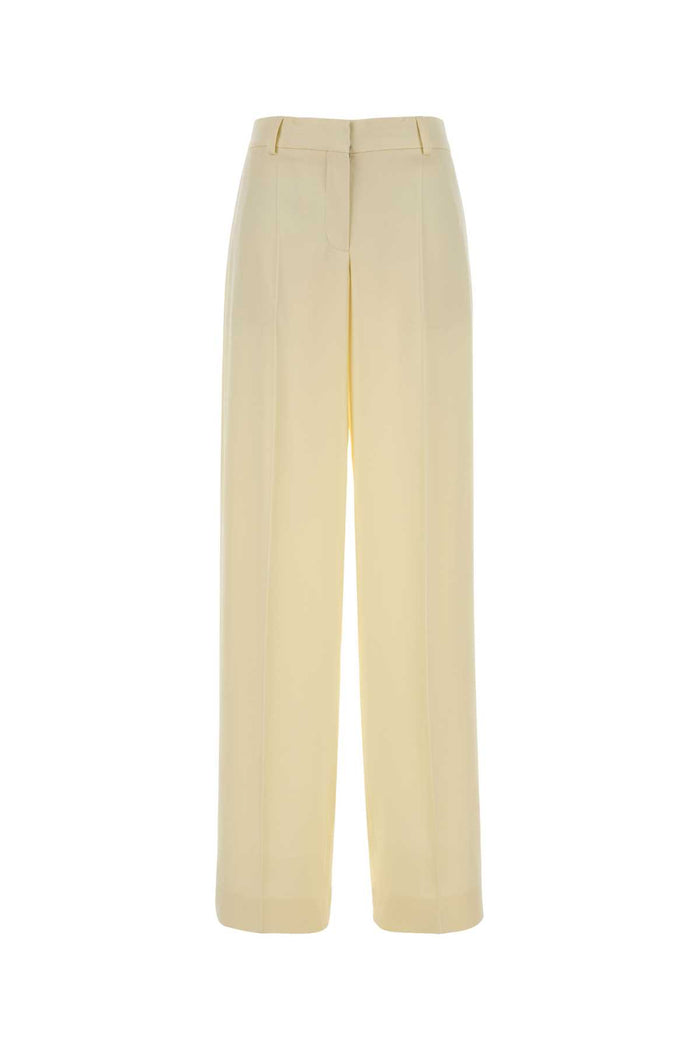 Stella Mccartney Satin Dropped Waist Straight Wide Leg