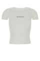 Alexander Wang Ss Crewneck Top W/ Jacquard Logo