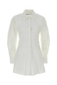 Alexander Wang Ls Mini Shirt Dress W/ Gathered Back Zipper Detail